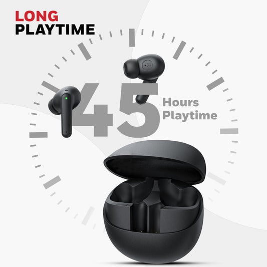 Moxie V1400 Truly Wireless Earbuds-Black