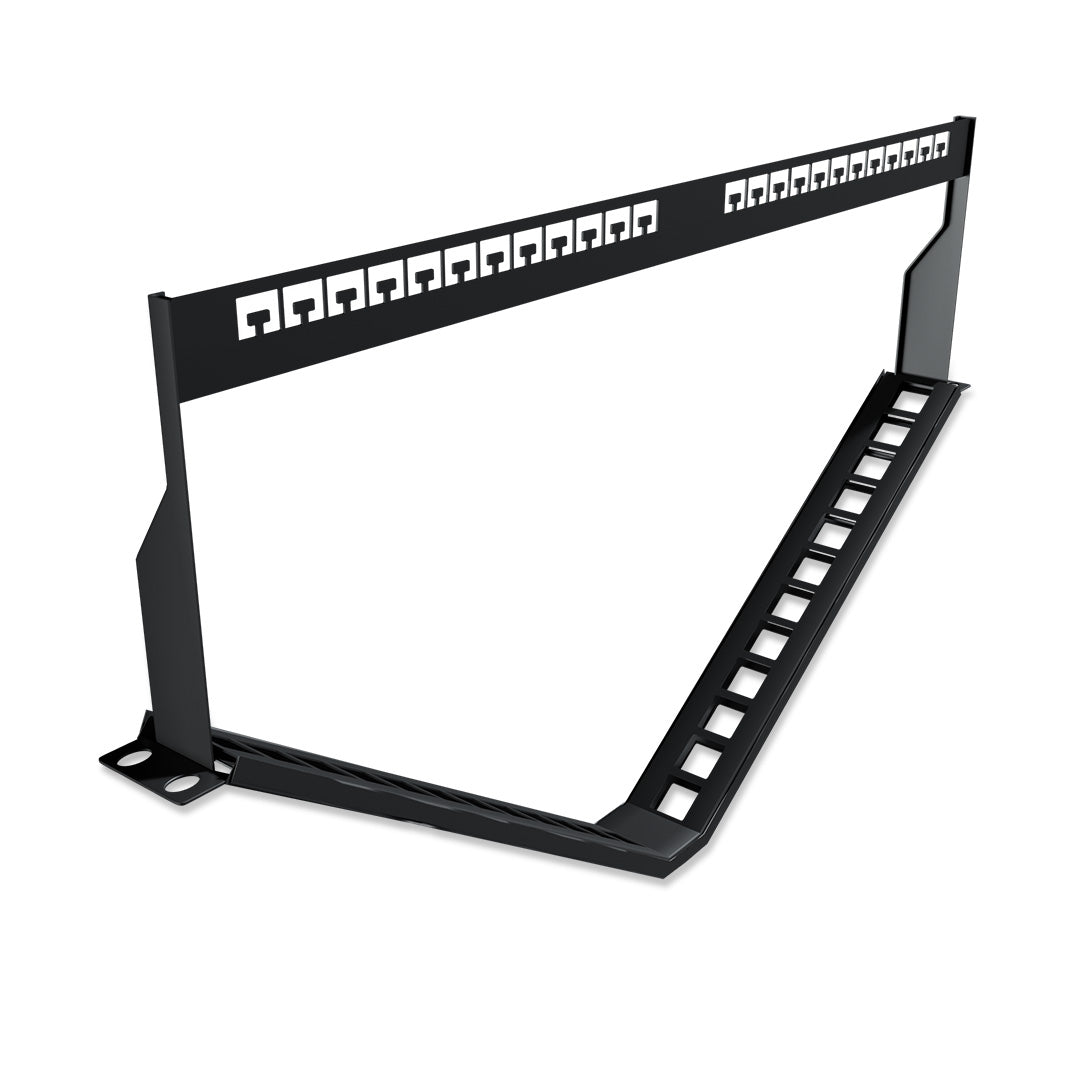 Angular Patch Panel, UTP UNLOADED, 24 ports