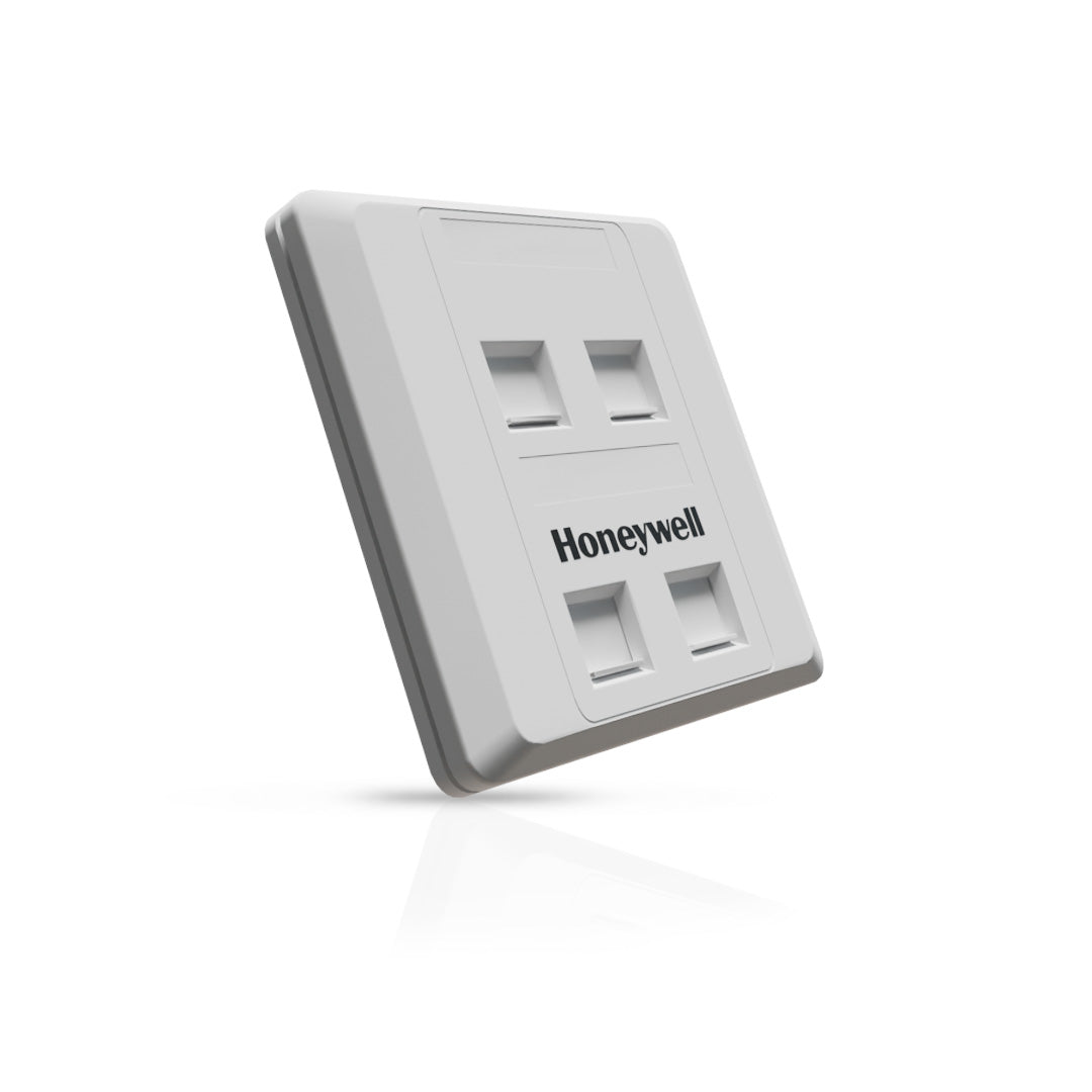 Square Face Plate (86x86) UTP/STP - Quad Port (CS)