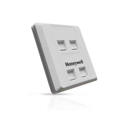 Square Face Plate (86x86) UTP/STP - Quad Port (CS)