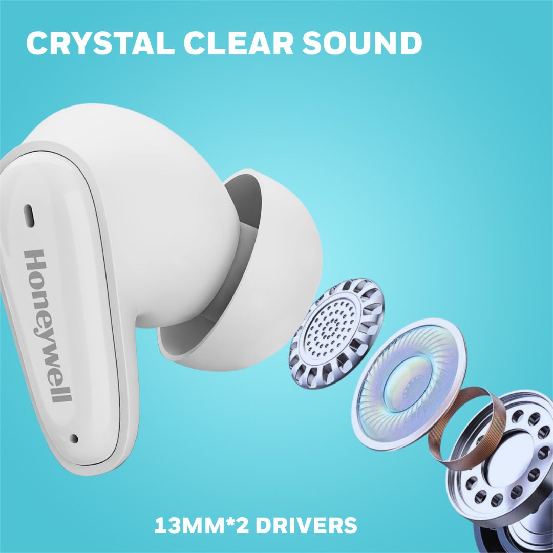 Moxie V1100 Truly Wireless Earbuds-White