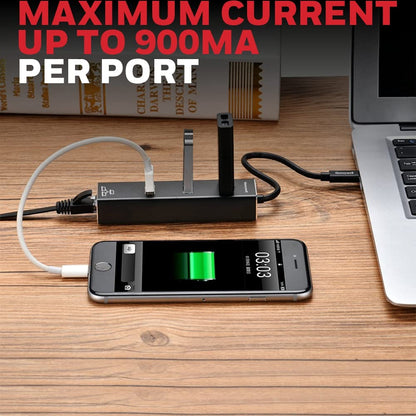 Type C to USB 3.0 with Gigabit Ethernet Adapter
