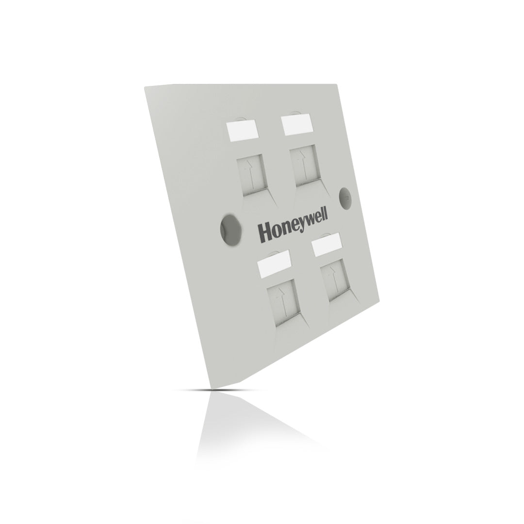 Square Face Plate for Holding Quad Keystone Jack UTP and STP