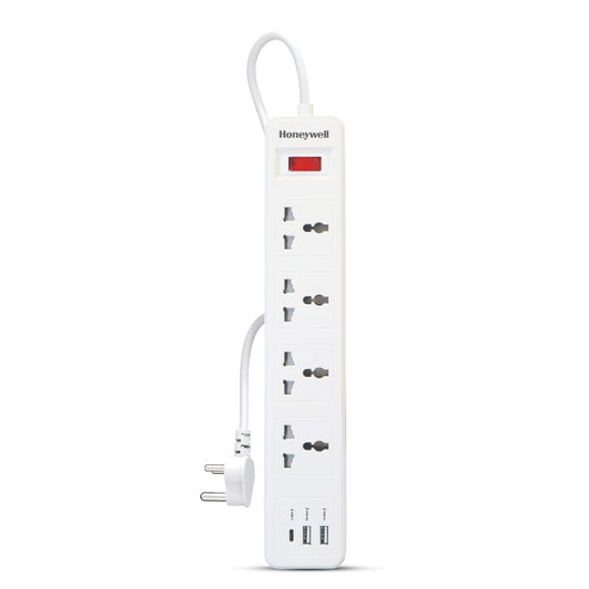 4 OUTLET EXTENSION BOARD WITH 1 TYPE C & 2 USB