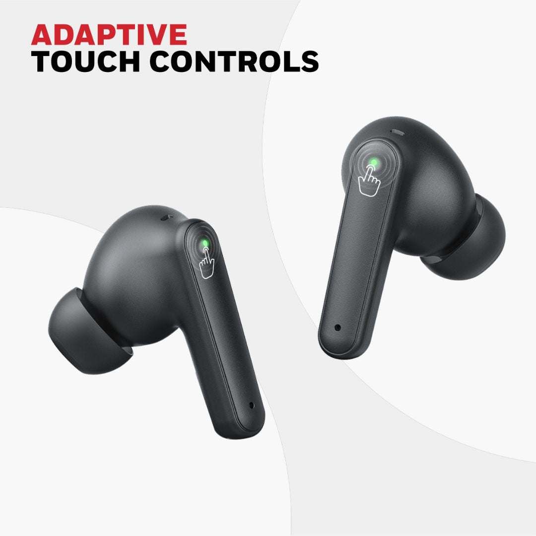 Moxie V1400 Truly Wireless Earbuds-Black