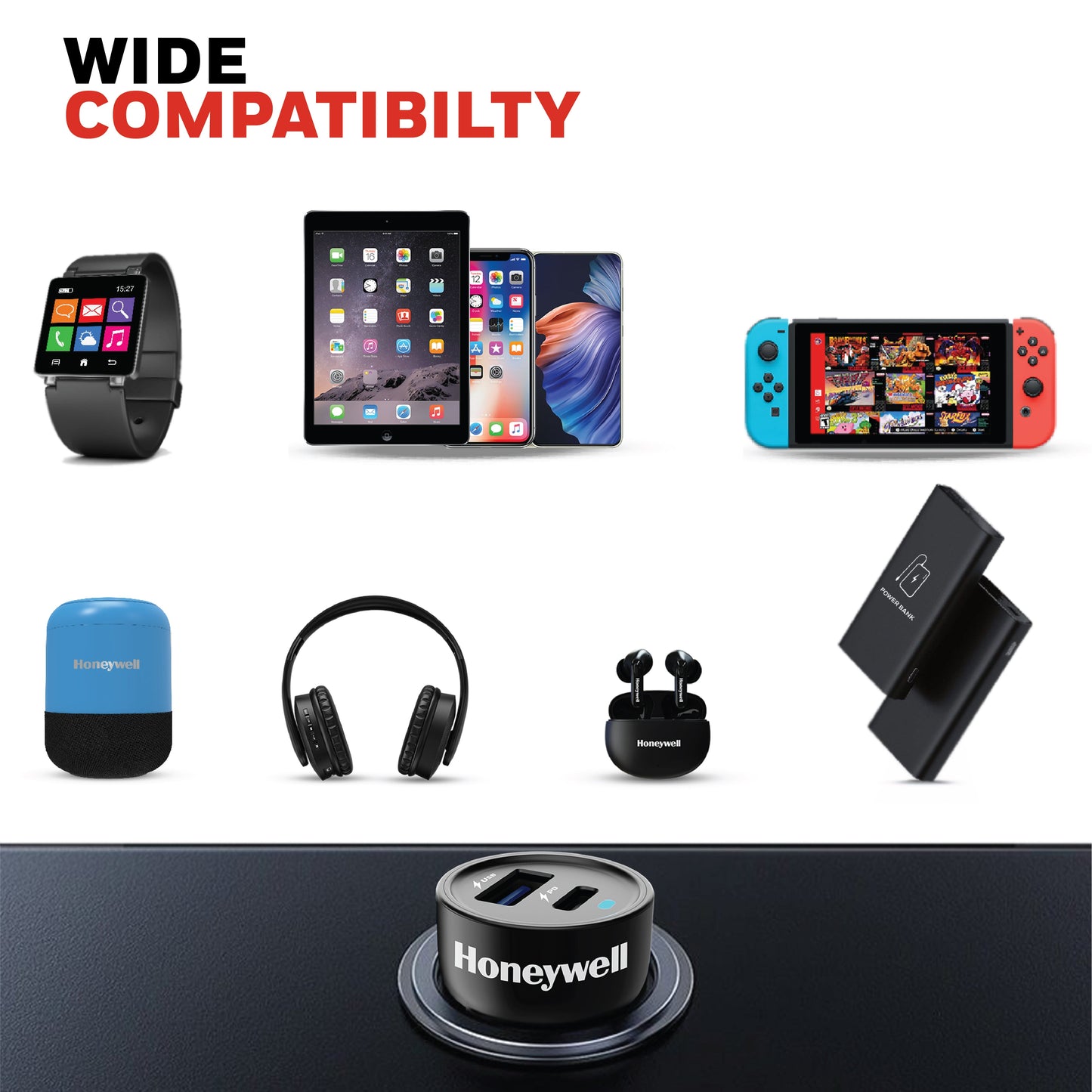 Micro CLA 18W PD Smart Car Charger