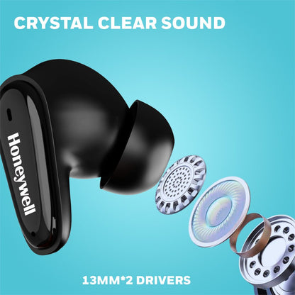 Moxie V1100 Truly Wireless Earbuds-Black