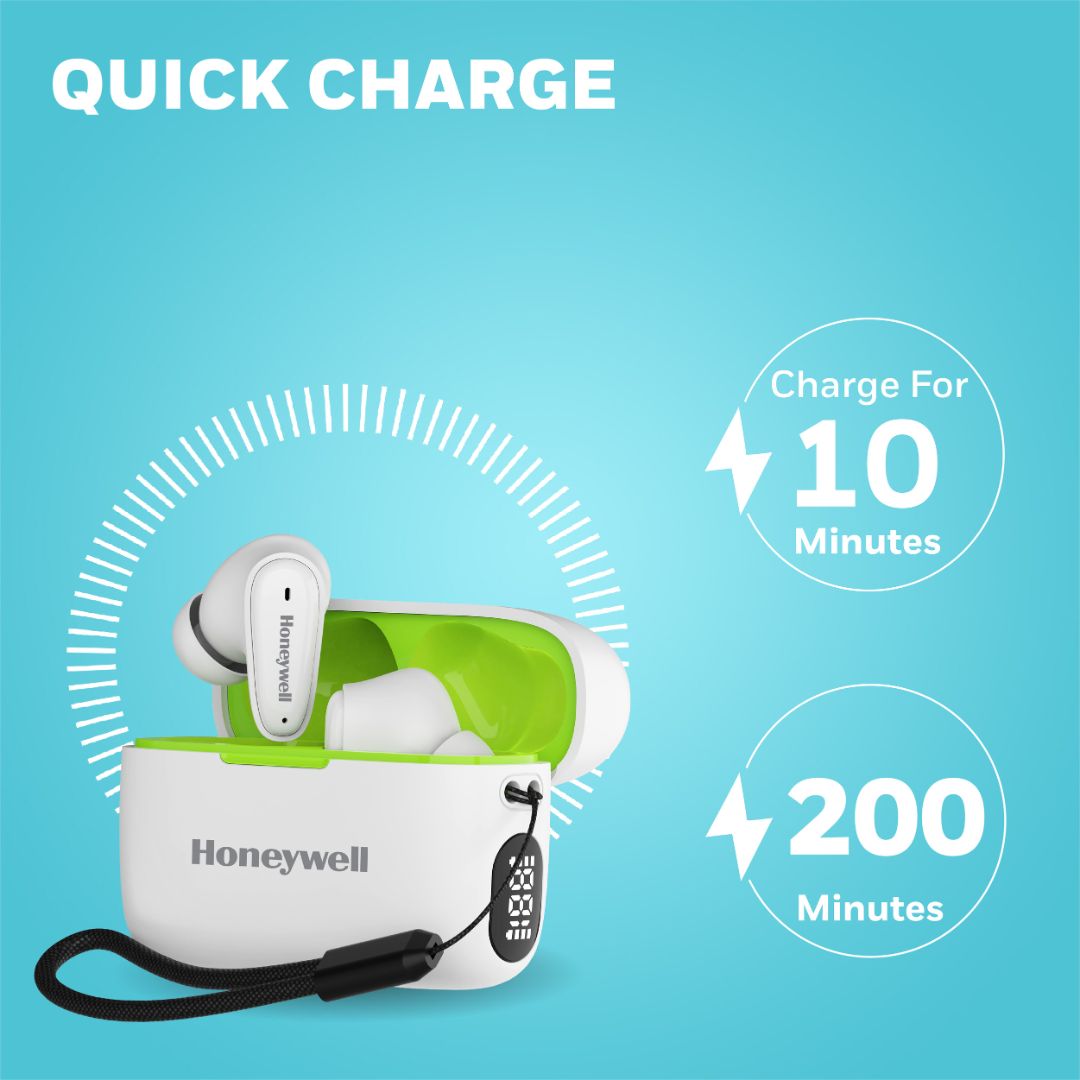 Moxie V1100 Truly Wireless Earbuds-White