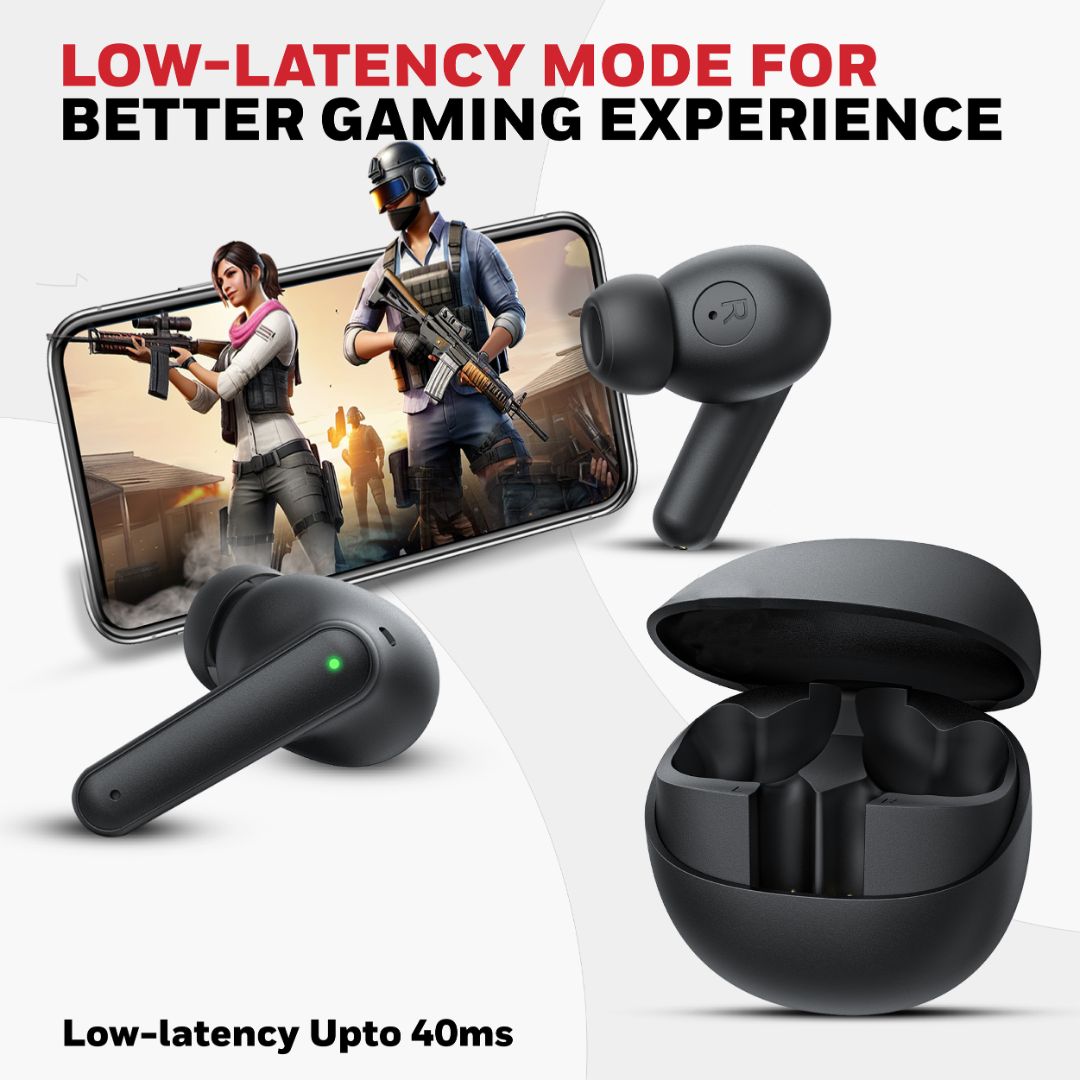 Moxie V1400 Truly Wireless Earbuds-Black