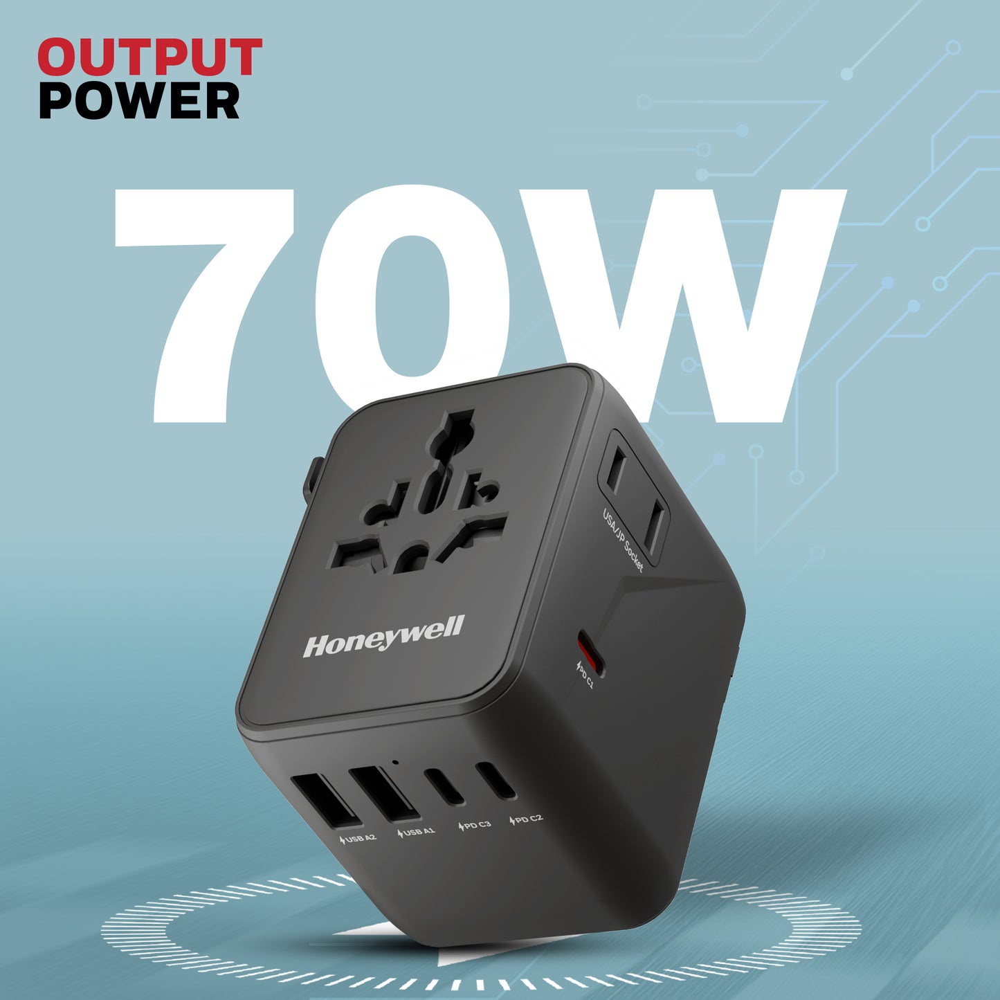 World Travel Adapter - 70W