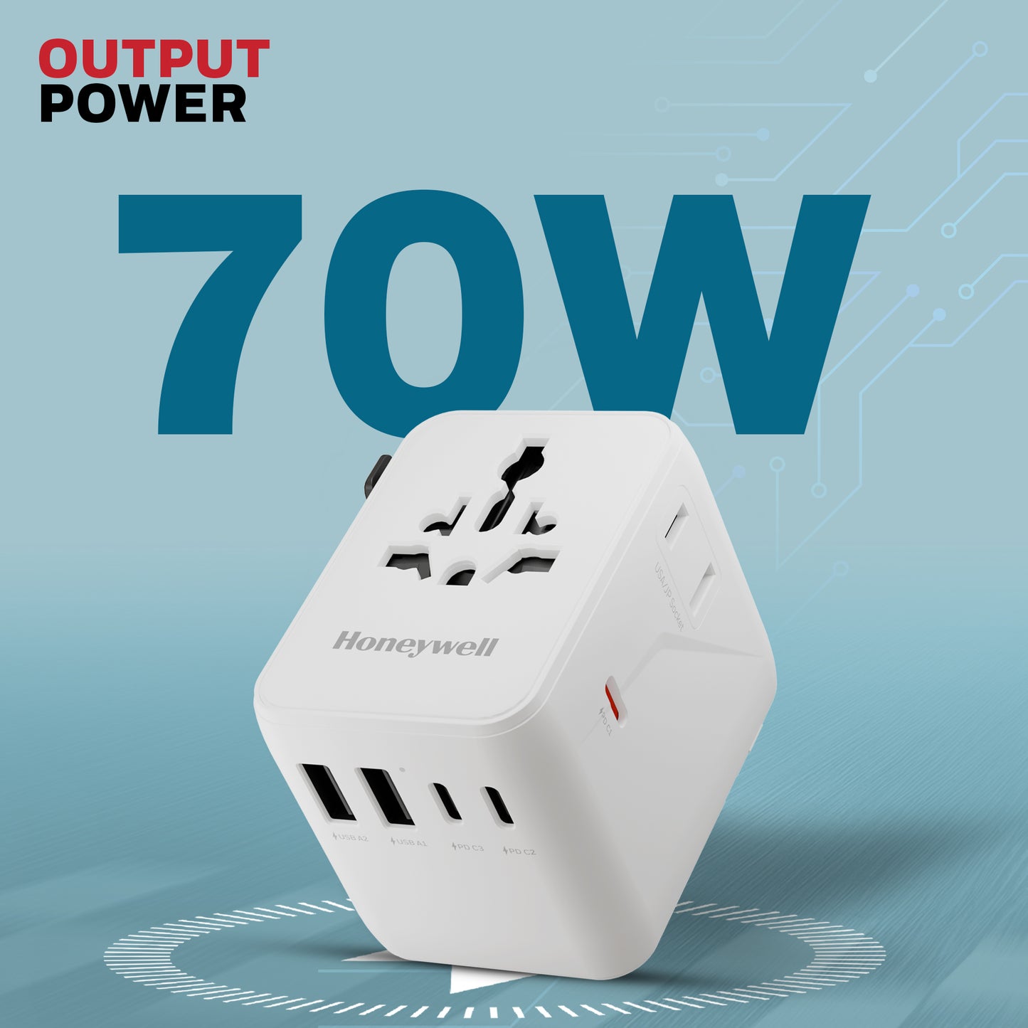 World Travel Adapter - 70W