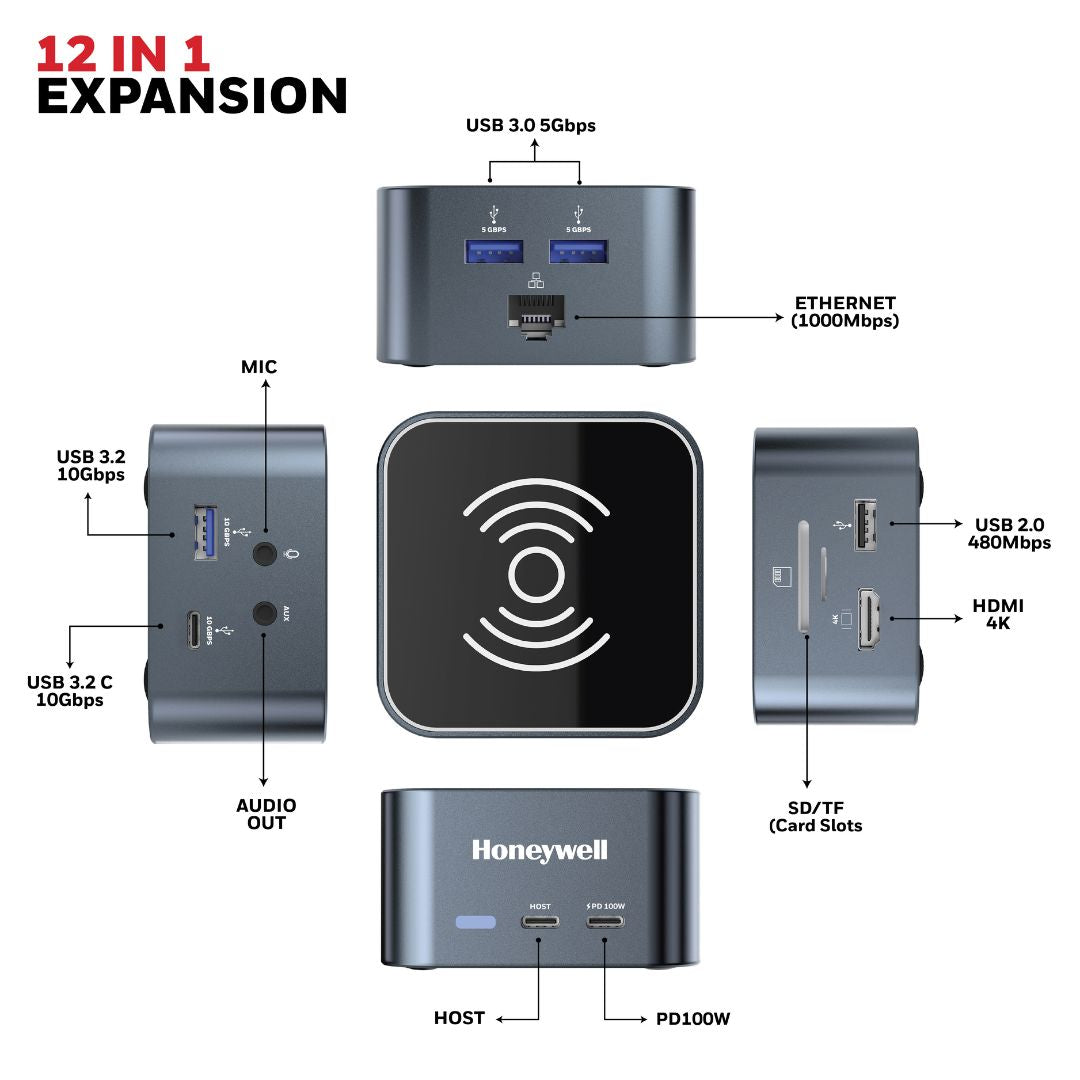 Type C Docking Station - 12 in 1