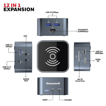 Type C Docking Station - 12 in 1