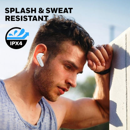 Moxie V1100 Truly Wireless Earbuds-White