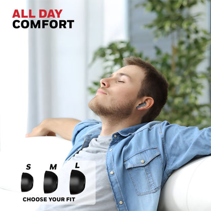 Moxie V1400 Truly Wireless Earbuds-Black