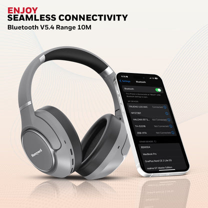 Trueno U20 ANC Bluetooth Headphones-Grey