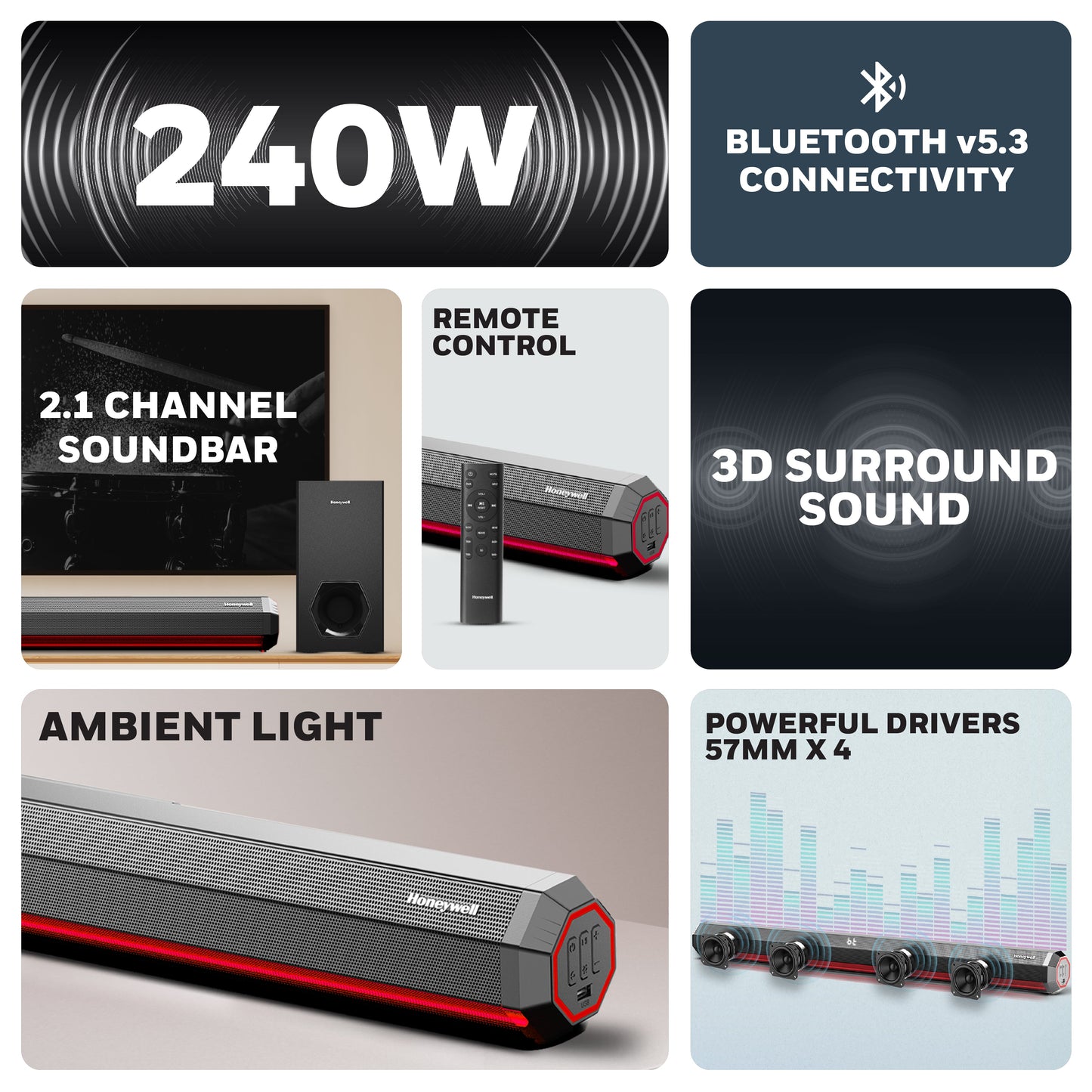 Trueno U4000 Soundbar - 240W