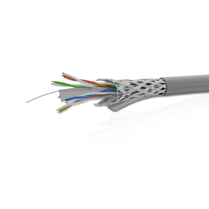 Cat 6 SFTP 4P Solid Cable True 23 AWG FRPVC CM Grey 305 Mtrs