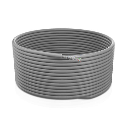 Cat 6 SFTP 4P Solid Cable True 23 AWG FRPVC CM Grey 305 Mtrs