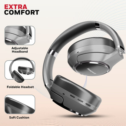 Trueno U20 ANC Bluetooth Headphones-Grey