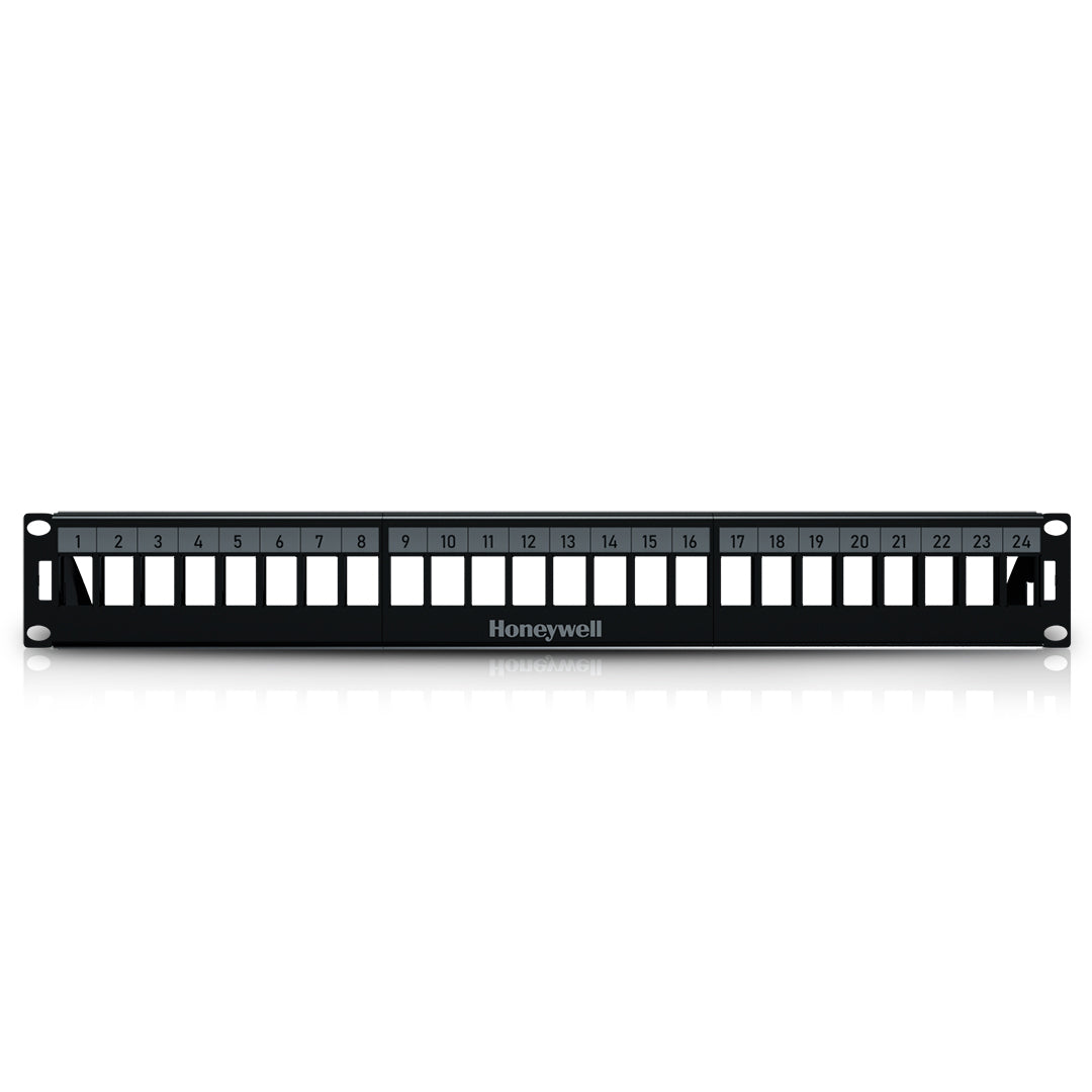 24 Ports Unloaded UTP Patch Panel Compatible with Cat 5e, Cat 6