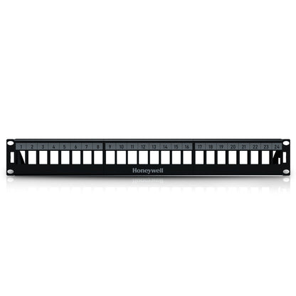 24 Ports Unloaded UTP Patch Panel Compatible with Cat 5e, Cat 6