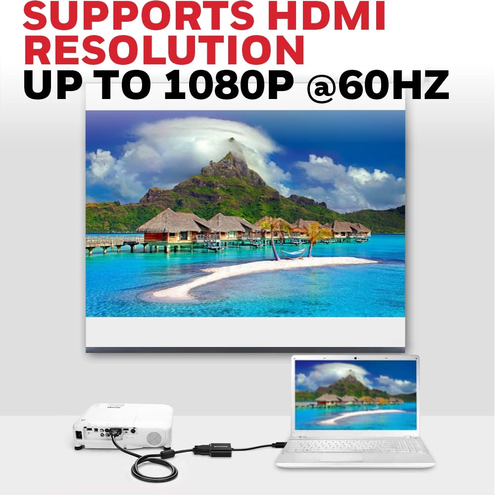 HDMI to VGA Port cable-Black