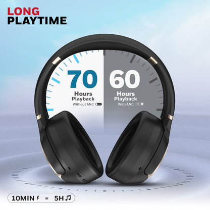 Trueno U20 Bluetooth Headphone-Black