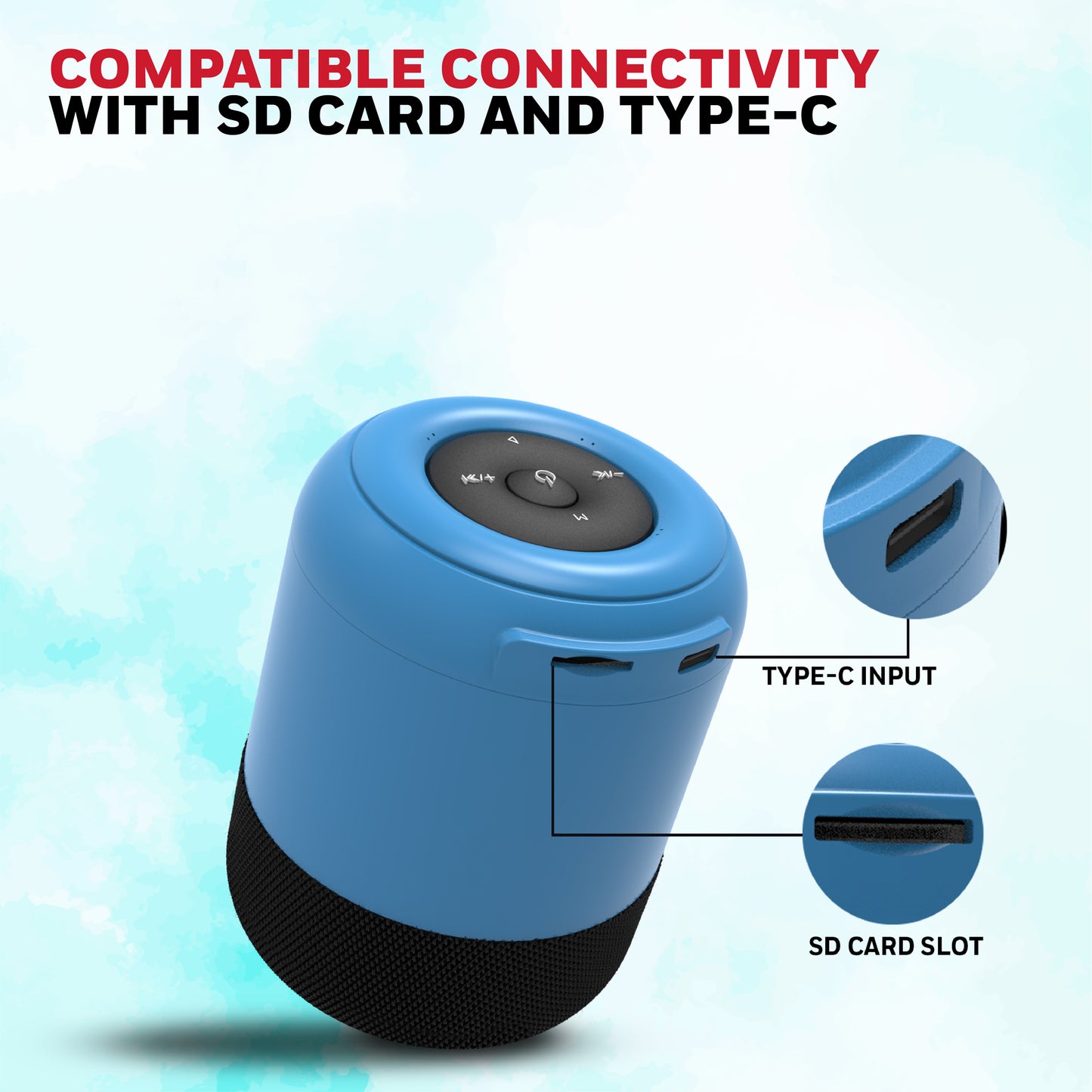 Moxie V200 Bluetooth Speaker - Blue