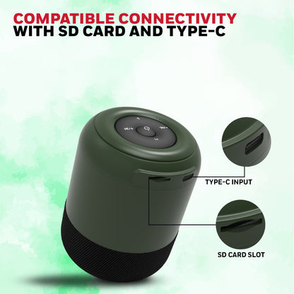 Moxie V200 Bluetooth Speaker - Olive Green