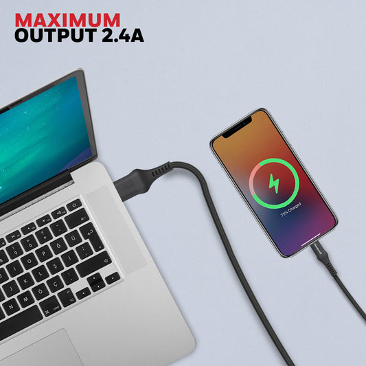 USB to Lightning Cable 1.2 Meter - Black