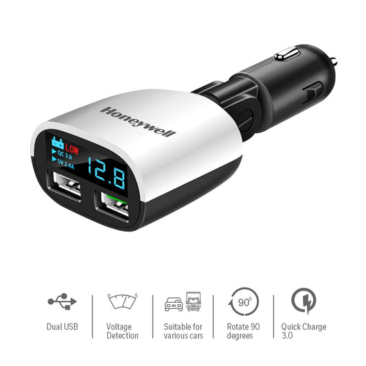 Micro CLA LED Charger w/o cable QC 3.0 + 2.4 Amp 2 x USB