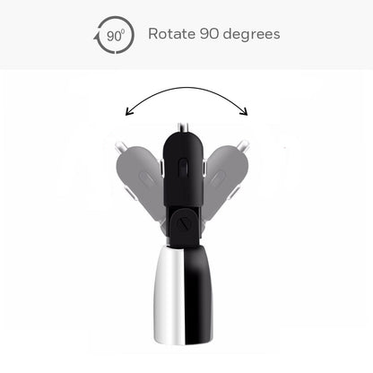 Micro CLA LED Charger w/o cable QC 3.0 + 2.4 Amp 2 x USB