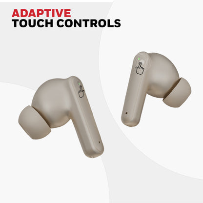 Moxie V1400 Truly Wireless Earbuds-Camel