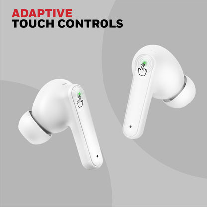 Moxie V1400 Truly Wireless Earbuds-White
