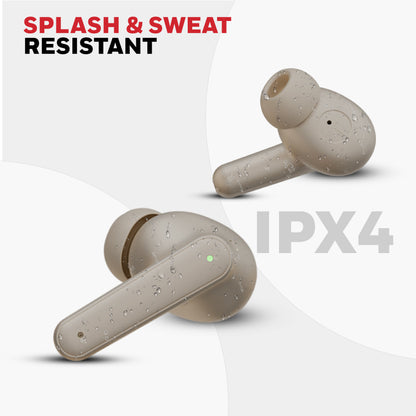 Moxie V1400 Truly Wireless Earbuds-Camel