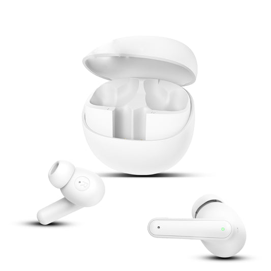 Moxie V1400 Truly Wireless Earbuds-White