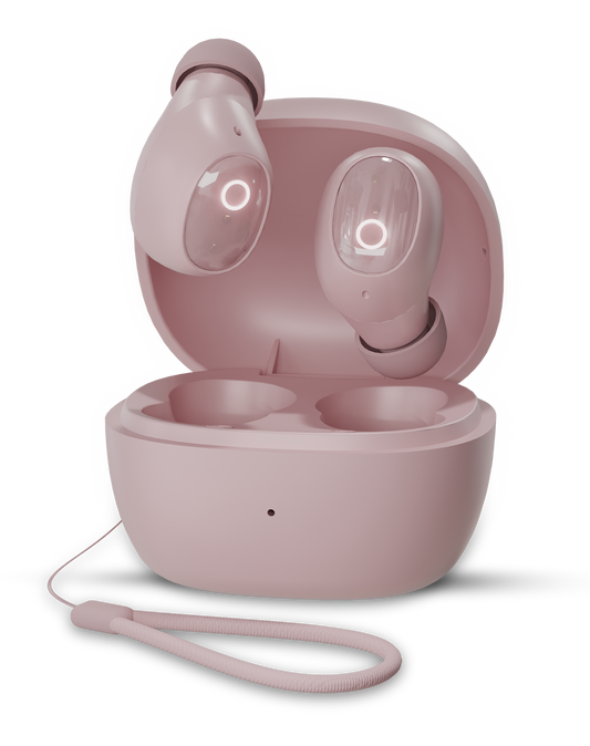 Moxie V1500 Truly wireless ENC earbuds – Pink