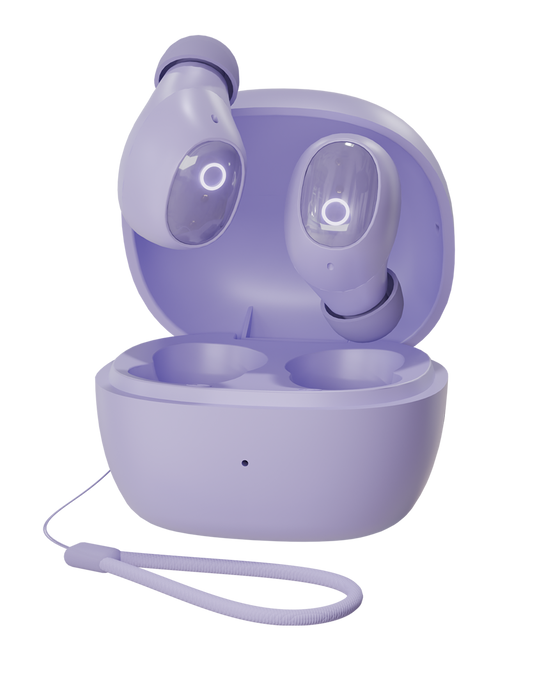 Moxie V1500 Truly wireless ENC earbuds – Purple
