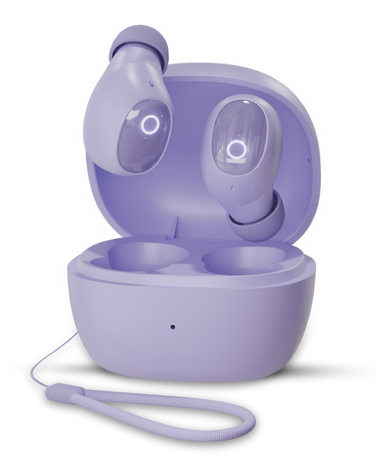 Moxie V1500 Truly wireless ENC earbuds – Purple