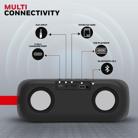 Trueno U300 Bluetooth Speaker - Black