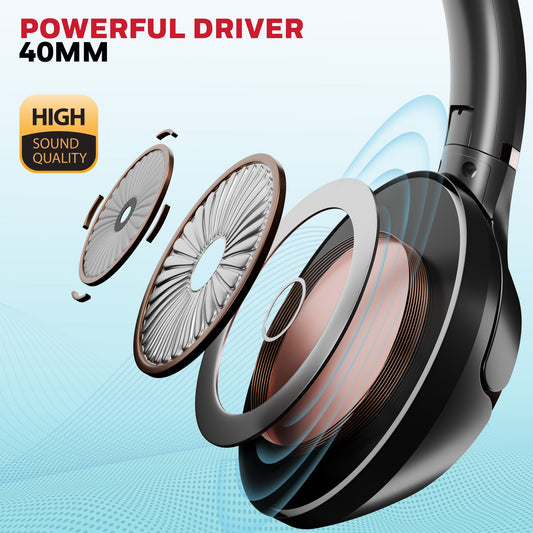 Trueno U20 Bluetooth Headphone-Black
