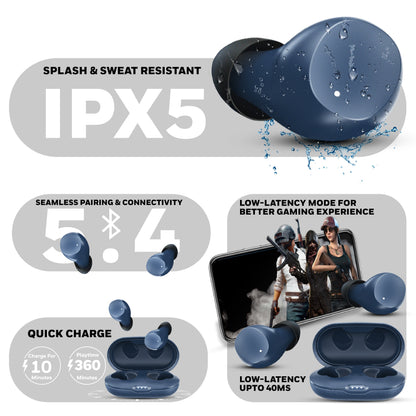 Suono P2200 Truly Wireless Earbuds-Blue
