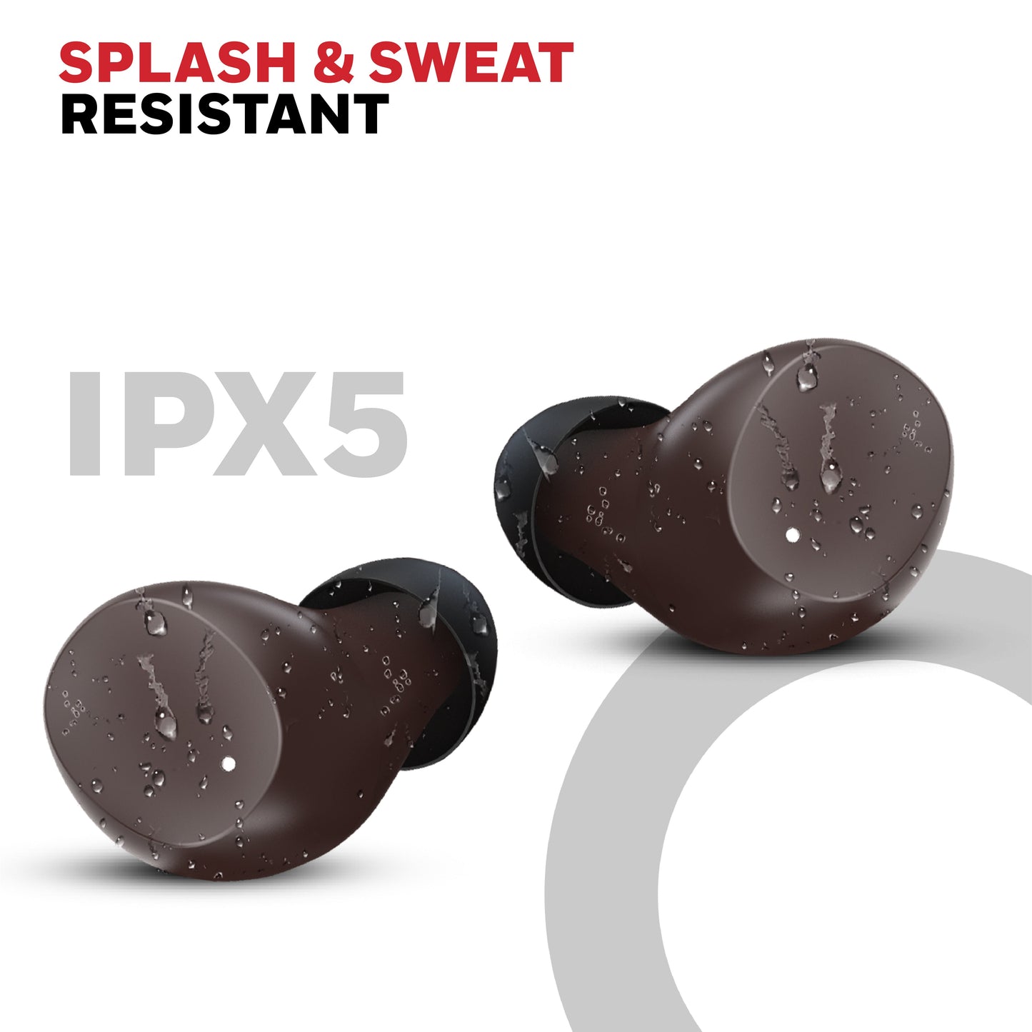 Suono P2200 Truly Wireless Earbuds-Brown