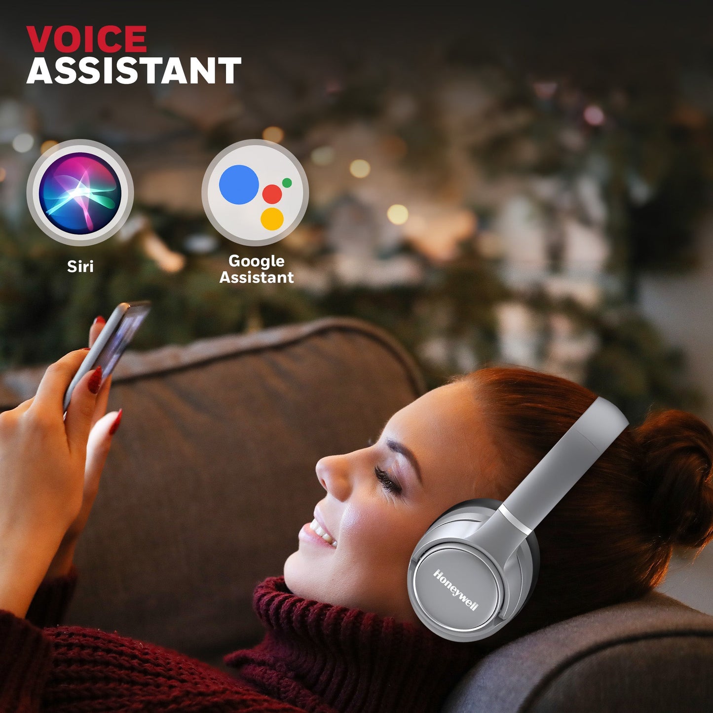 Trueno U20 ANC Bluetooth Headphones-Grey
