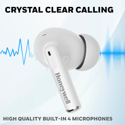 Moxie V1200 Truly Wireless Earbuds-White