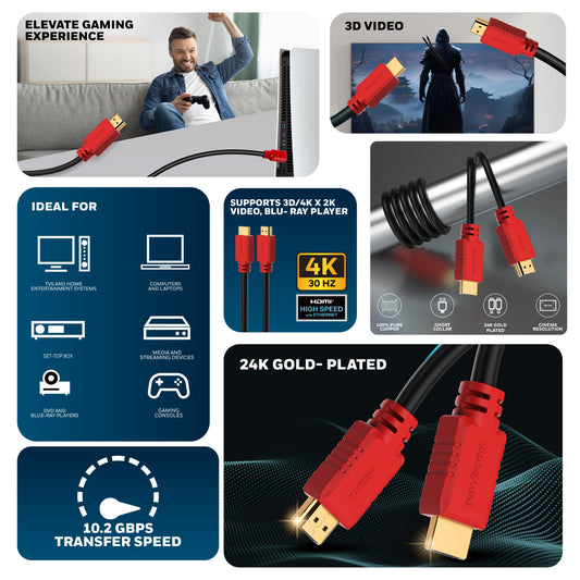 HDMI 3 Mtr with Ethernet