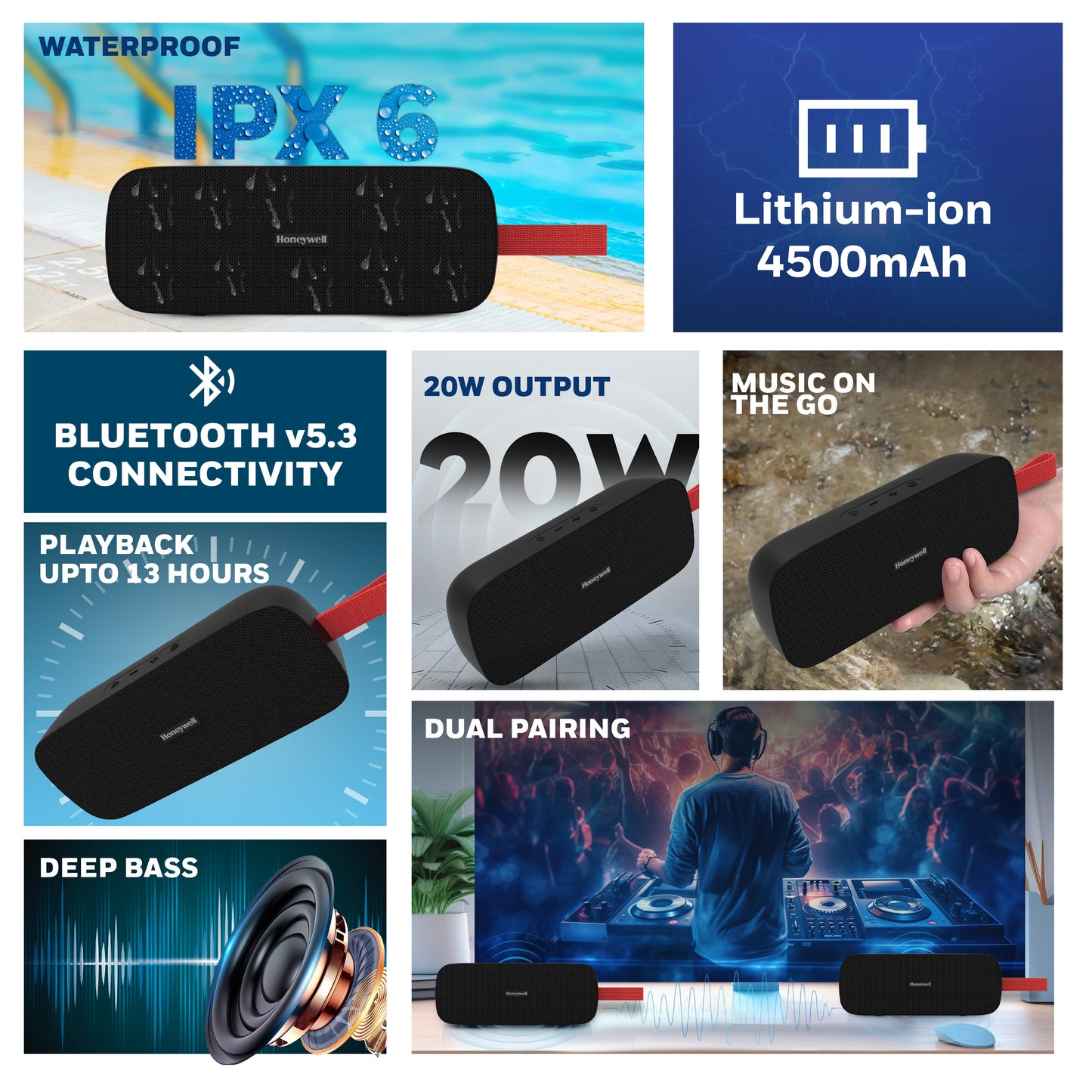 Trueno U300 Bluetooth Speaker - Black