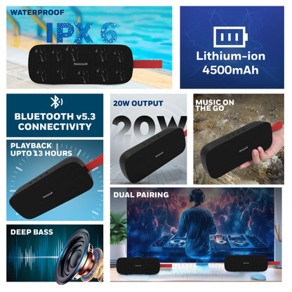 Trueno U300 Bluetooth Speaker - Black