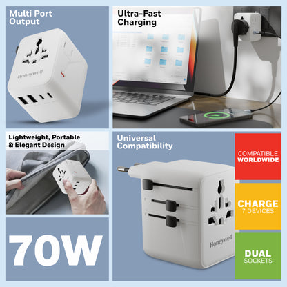 World Travel Adapter - 70W